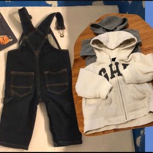 NWT Baby Gap Jeans overalls. Fleece jackets